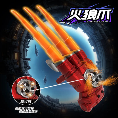 WolfStrike™ Light-Up Retractable Claw Sword with Glowing Laser Effects