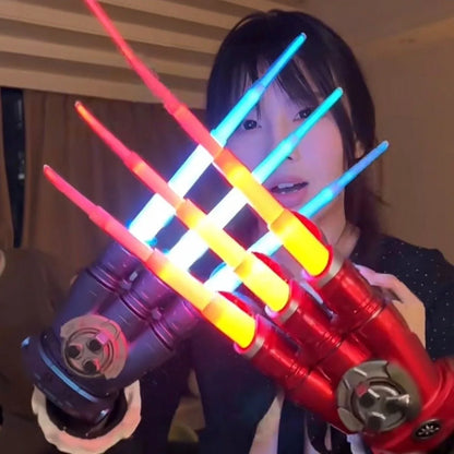 WolfStrike™ Light-Up Retractable Claw Sword with Glowing Laser Effects