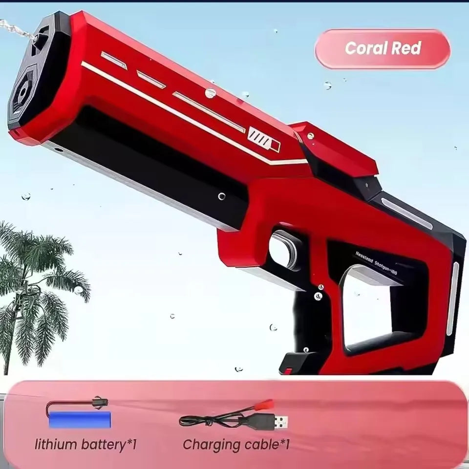2026New Adult Electric Water Gun, Powerful, Automatic Water Absorption, Beach Summer Toy and Outdoor Activity.