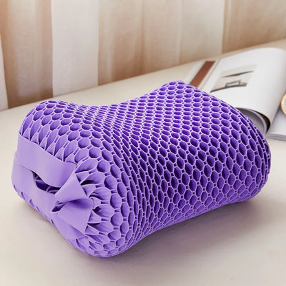 Pectin Pillow Breathable Air Layer TPE Pillow Washable with Water, Zero Pressure Cervical Neck Pillow Latex Adult Single