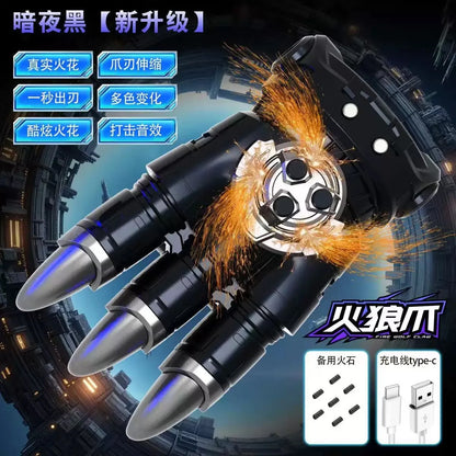 WolfStrike™ Light-Up Retractable Claw Sword with Glowing Laser Effects
