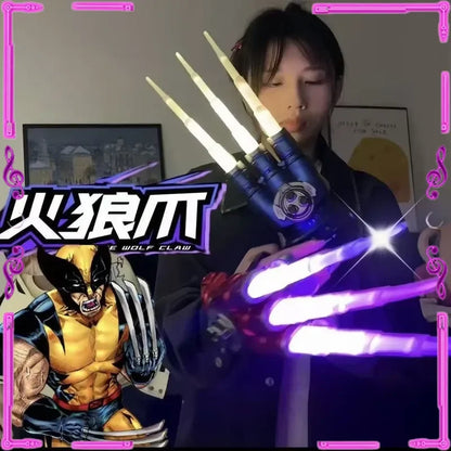 WolfStrike™ Light-Up Retractable Claw Sword with Glowing Laser Effects