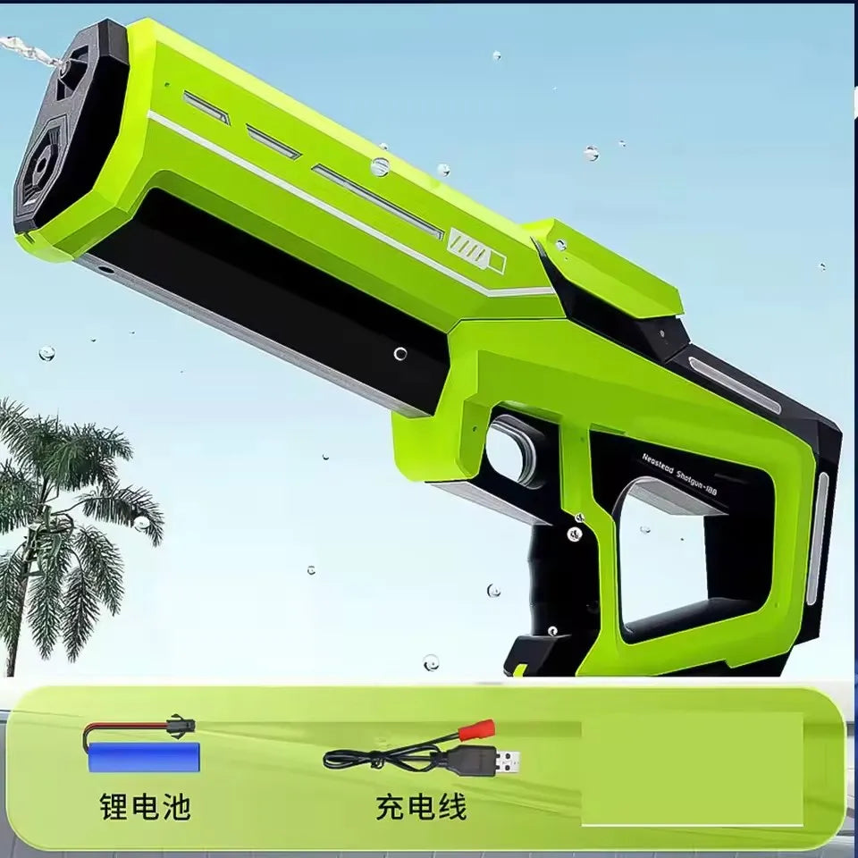 2026New Adult Electric Water Gun, Powerful, Automatic Water Absorption, Beach Summer Toy and Outdoor Activity.