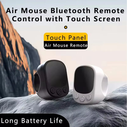 Wireless Bluetooth Ring Mouse with Touch Screen Remote Control Lightweight for Tiktok Youtube Air Mice for Ios Android Tablet